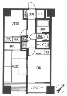 横浜反町クリーンマンション【6階】の間取り
