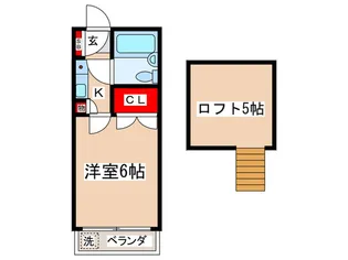 アミューズメント川口第二【2階】の間取り