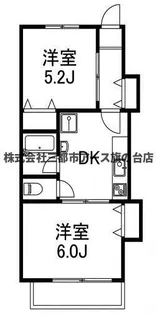 月村マンションNo.2【2階】の間取り