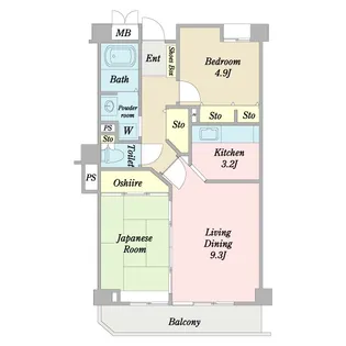 ルーチェアマリスコ【3階】の間取り