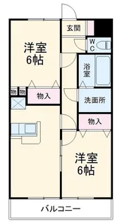 栗林第3ビル【2階】の間取り