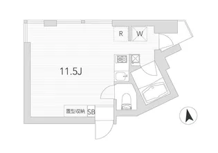 レクラン用賀【1階】の間取り