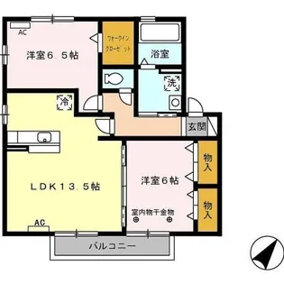 リビングタウンヴェルード【2階】の間取り