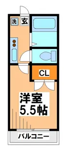 メゾンドボナール【1階】の間取り