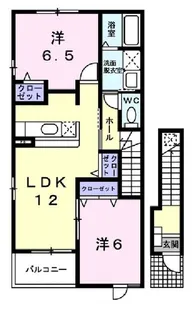 パインビレッジ90【2階】の間取り
