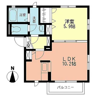 Fairy Villa S I【2階】の間取り