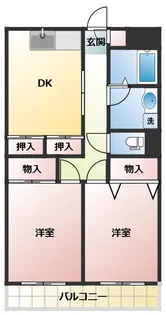 アムールオオカサ【1階】の間取り