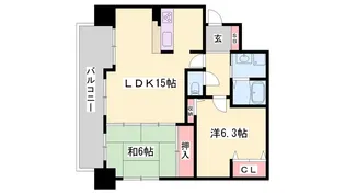 ラシャンス広畑【7階】の間取り