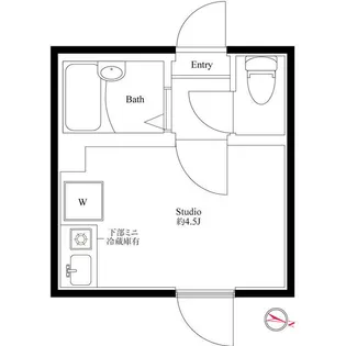 ブリリアント北千住【2階】の間取り