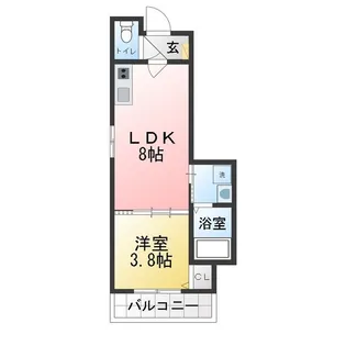 クラール川名【1階】の間取り
