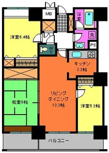 カムザ・スクエア八千代緑が丘タワーズ【22階】の間取り