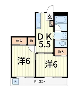 リバーサイドマンション【3階】の間取り