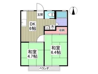 サンシティハイツ北本【2階】の間取り