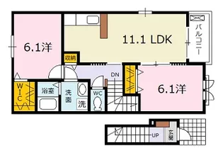 エトワール【2階】の間取り