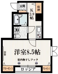 アーバンクレスト西新宿【4階】の間取り