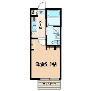 丘の上ハウス【1階】の間取り