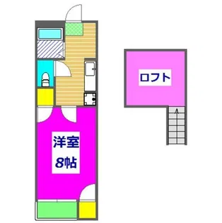 メゾン九品寺壱番館【2階】の間取り