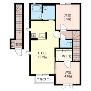 ネオシティD【2階】の間取り