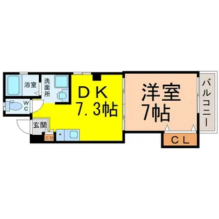 ウエストフロント桜山【3階】の間取り