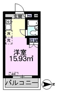トップ北小金第1【4階】の間取り