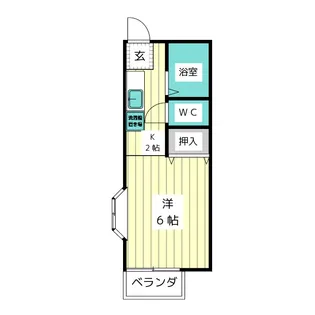 ハイツアサヒ【1階】の間取り