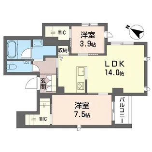 KSレジデンス参宮橋【2階】の間取り