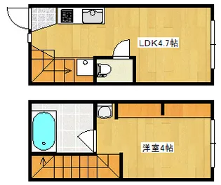 本浦コーポラスI【1階】の間取り
