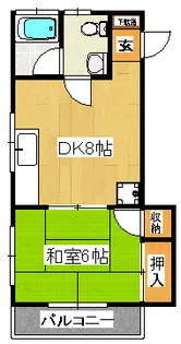 滝沢ハイツ【2階】の間取り