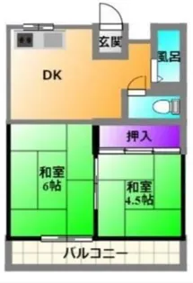 ウイングシャロー小豆餅【2階】の間取り