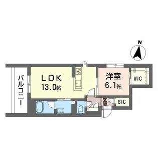 リッツ・リン【2階】の間取り