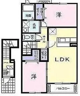 ラルジュ【2階】の間取り