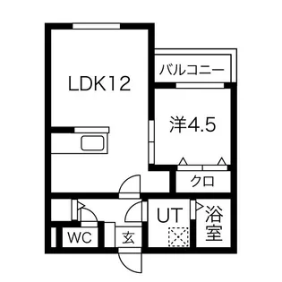 ヴィエント南巽【1階】の間取り