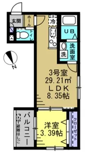 TUP津田沼【1階】の間取り