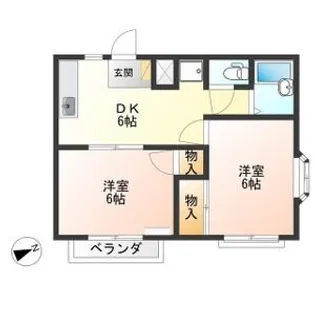 コーポ藤【2階】の間取り