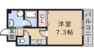 エルカーサ正雀1【3階】の間取り