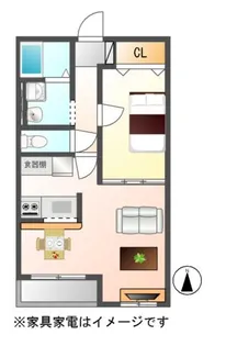 ハートフル可児【3階】の間取り