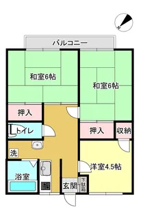 ホワイトハイツ【2階】の間取り