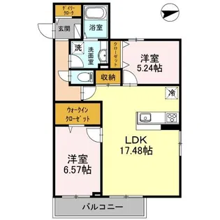 グランドール大岡山【1階】の間取り