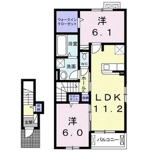 アバンツァート【2階】の間取り