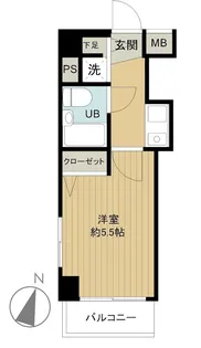 フェニックス茗荷谷【6階】の間取り