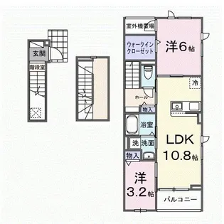 サンパティーク大脇【3階】の間取り