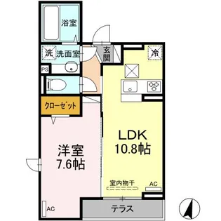 エクセリア上鷺宮I【1階】の間取り