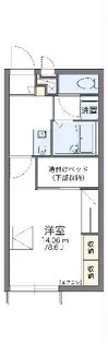レオパレスぐんま 大泉【2階】の間取り