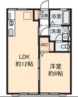 シティハイム コンテッサA【1階】の間取り