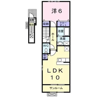アルバ土崎B【2階】の間取り