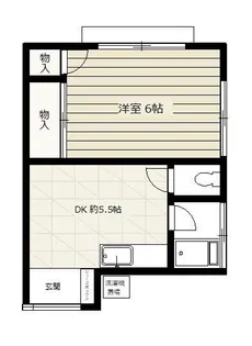 杉山コーポ【1階】の間取り