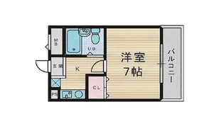 ロイヤル御殿山【4階】の間取り