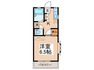 武蔵野コーポラス【1階】の間取り