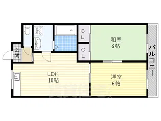 第2セイホ杉本コーポ【2階】の間取り