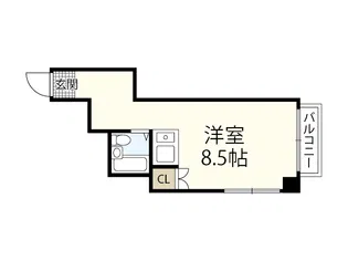 第8やたがいビル【6階】の間取り